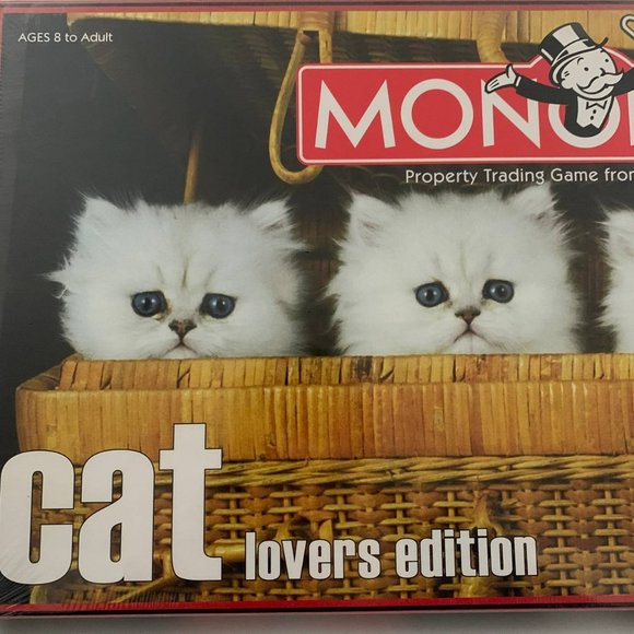 Vintage Monopoly Cat‎ Lovers Edition Board Game Rare 2007 Hasbro Sealed - Picture 3 of 7